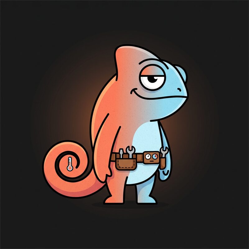 dial, a warm-cool 2d chameleon